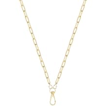 Gold Chain Necklace Lanyards for ID Badges Stylish Key Lanyard for Women Lanyards for Badge Holder