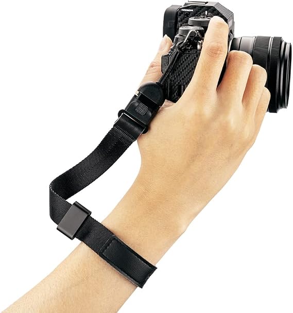 PROfezzion Deluxe Camera Wrist Hand Strap Accessories with Quick Release Buckle for Canon T7 T6 T8i 90D R50 R10 Mark II Sony ZV-E10 A6400 A6300 A6100 Nikon Z50 Z30 Zf Zfc D3500 D5600 Fuji X-M5 & More