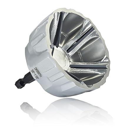 Heavy-Duty Deburring Chamfer Tool with Sharp Tungsten Carbide Blades,Fast Hex Shank Deburr Drill Bit, External Burr Removal for Metal Rod Bolt Pipe 3D Printing PVC in 58 to 1-38Diameter16~35mm