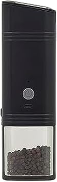 Kamenstein USB Rechargeable Gravity Feed Grinder, Filled With Peppercorns, Black