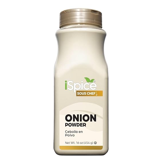 iSpice Blend | Onion Powder | 16 oz | Bulk Size | Rich Aroma | Kosher (Onion Powder)