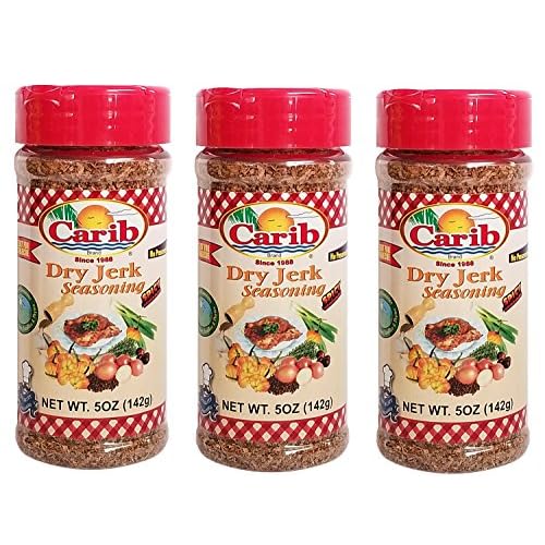 Carib Dry Jerk Seasoning 5oz Pack of 3