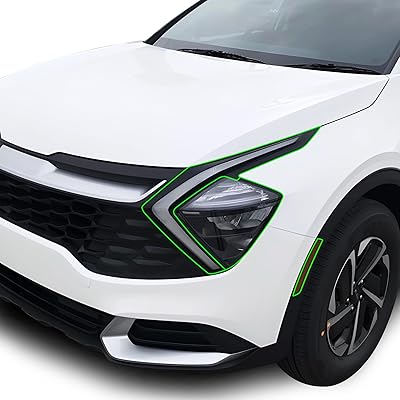 BOGAR TECH DESIGNS Full Headlight Head Light Tint Kits Compatible with Kia Sportage 2023-2025, Clear Bra