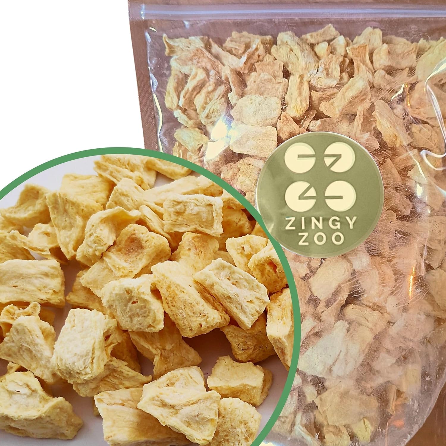 Freeze Dried Fruits XL 300 g Pure Pineapple Dried Fruit Freeze Dried Pineapple Fruits Freeze Dried Without Added Sugar Crispy Aromatic Delicious Freeze Dried Pineapple ZingyZoo