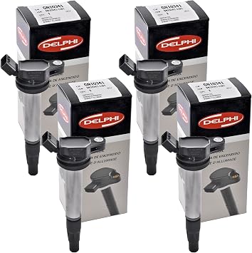 Set of 4 Delphi Ignition Coil GN10341 For Toyota Lexus Scion Corolla 2009-2017