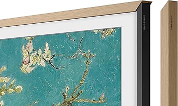SAMSUNG  Modern Teak Frame Customizable Bezel, 55 Inch, 2021 Model